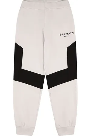Balmain Pantalon De Sport En Coton Avec Inserts En Nylon