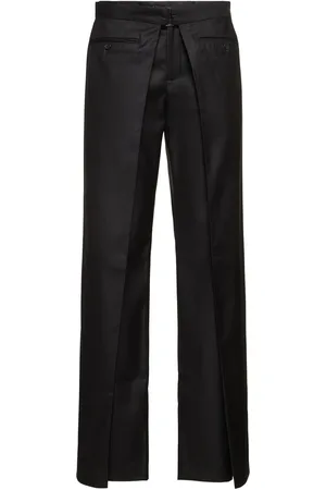 BETTTER Pantalon Ample En Laine Mélangée Symmetrical
