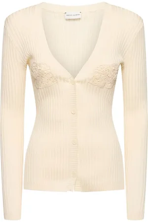 MAGDA BUTRYM Cardigan En Maille De Coton Brodé
