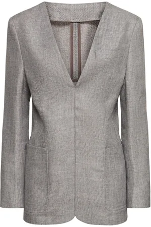 BETTTER Veste Fendue En Laine Mélangée À Décolleté En V