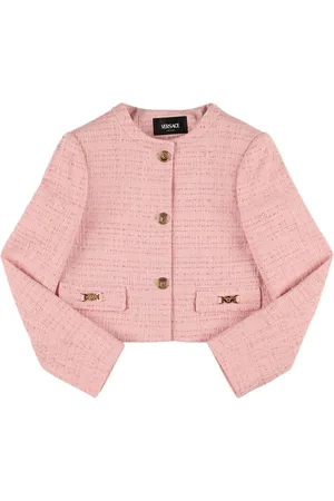 VERSACE Veste En Tweed De Coton Mélangé