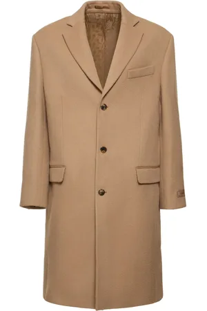 VERSACE Manteau Long En Laine Et Cachemire