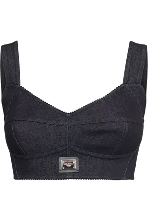 Dolce & Gabbana Brassière En Denim De Coton