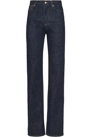 Dolce & Gabbana Jean Droit En Denim Taille Haute