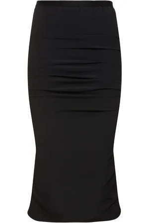 Rick Owens Jupe Midi En Crêpe Shrimp