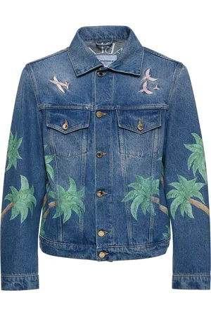 Casablanca Veste En Denim Brodé Et Imprimé