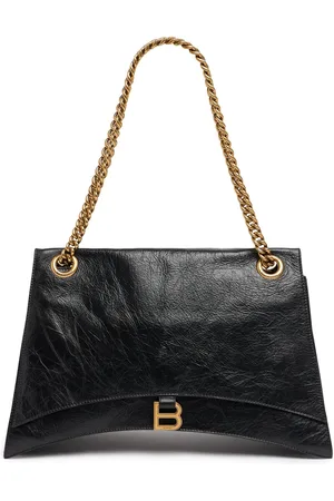 Balenciaga Grand Sac En Cuir Avec Chaîne Crush