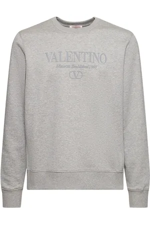 VALENTINO Sweat-shirt En Jersey De Coton Mélangé À Logo