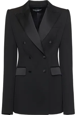 Dolce & Gabbana Blazer En Laine Mélangée À Double Boutonnage