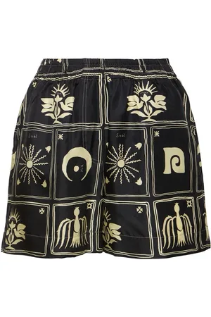 Nanushka Short En Sergé De Soie Imprimée Exter