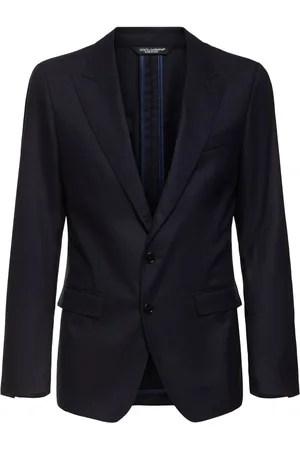 Dolce & Gabbana Blazer Déconstruit En Flanelle De Laine