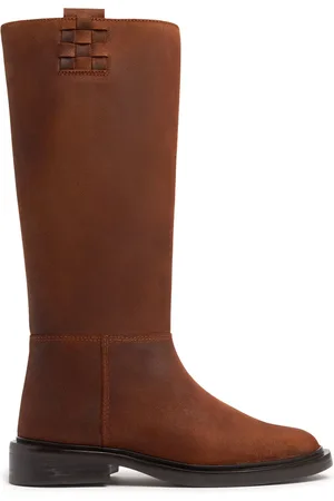 Hereu Bottes Hautes En Cuir Ciré Anella 20 Mm