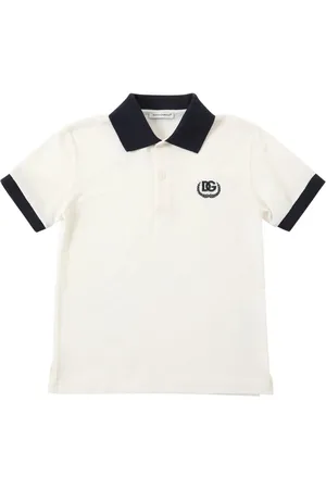 Dolce & Gabbana Polo En Piqué De Coton Brodé