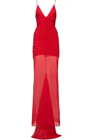 GIUSEPPE DI MORABITO Robe Longue En Mousseline De Soie Stretch