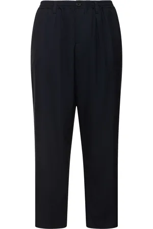 Marni Pantalon Court Loose En Laine Tropical