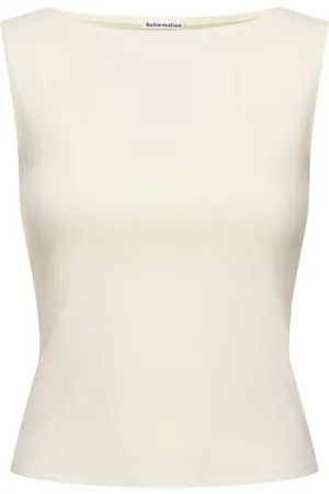 Reformation Haut En Maille De Coton Mélangé Dusk