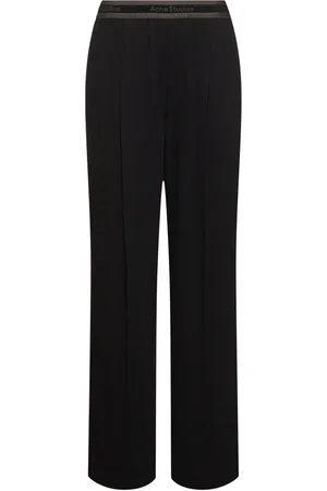 Acne Studios Pantalon En Laine Mélangée Fluide Parika