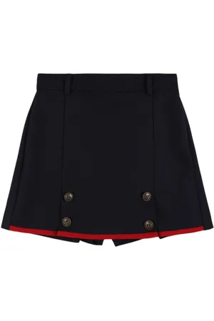 Dolce & Gabbana Jupe-short En Laine Vierge Avec Boutons