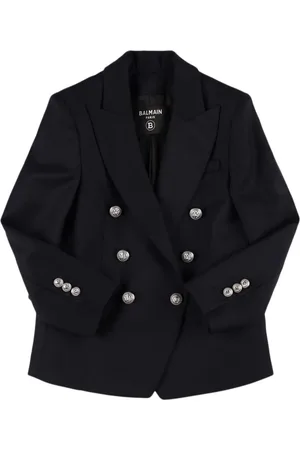 Balmain Veste En Laine Fraîche À Double Boutonnage