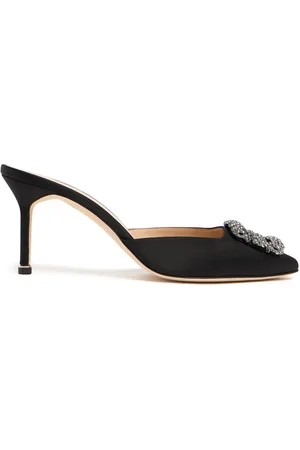 Manolo Blahnik Mules En Satin Hangisi 70 Mm