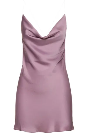 Y / PROJECT Robe Courte En Satin Avec Bretelles Invisibles