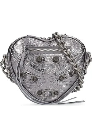 Balenciaga Portefeuille Cœur Mini En Cuir Cagole