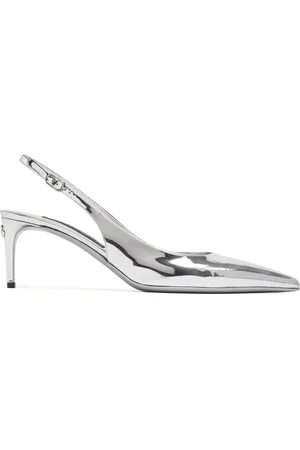 Dolce & Gabbana Escarpins À Bride En Cuir Effet Miroir Lollo 60 Mm