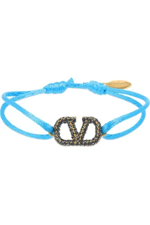 VALENTINO GARAVANI Bracelet Fin Réglable Avec Cristaux V Logo