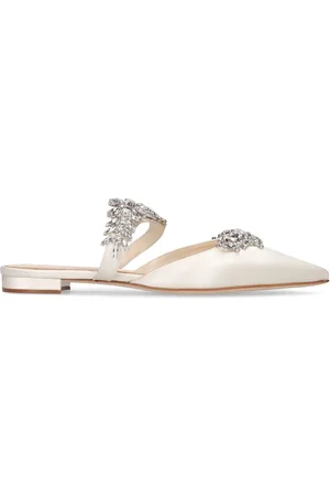 Manolo Blahnik Chaussures Plates En Satin Lurum 10 Mm