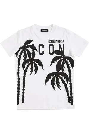 Dsquared2 T-shirt En Jersey De Coton Imprimé