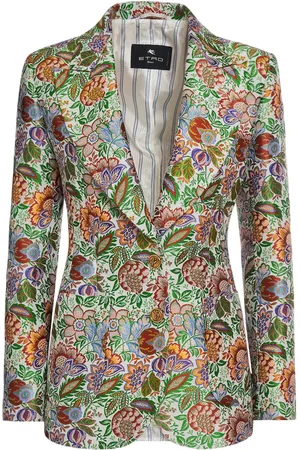 Etro Veste Cintrée En Jacquard À Boutonnage Simple