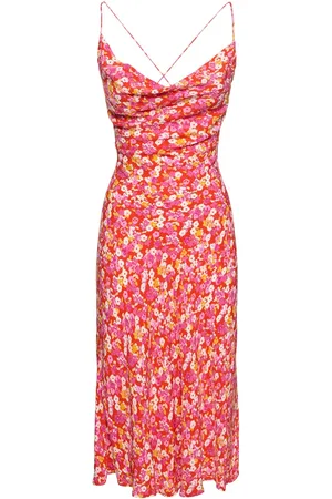 ROTATE Robe Mi-longue En Jacquard Reina Olga Tazzy