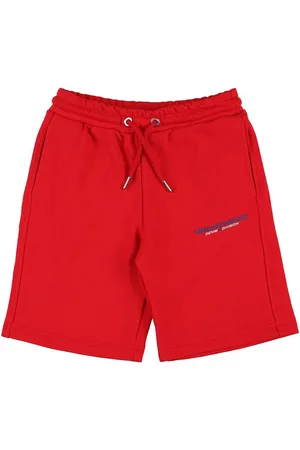 Diesel Short En Molleton De Coton Imprimé Logo