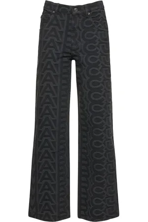 Marc Jacobs Pantalon En Denim Délavé À Monogramme