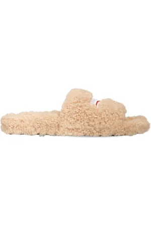 Balenciaga Claquettes En Faux Shearling Furry 10 Mm