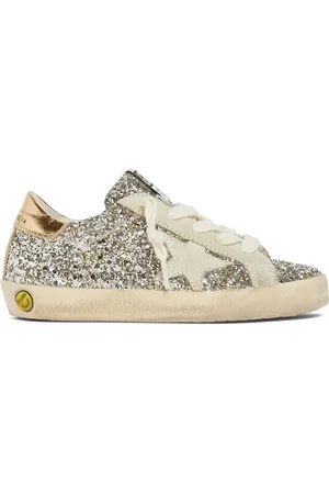 Golden Goose Baskets À Lacets À Paillettes Super-star