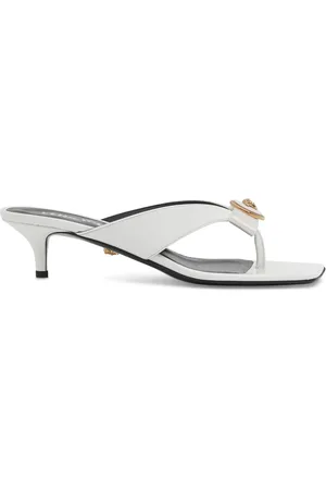 VERSACE Sandales En Cuir Verni 45 Mm