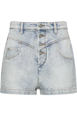 Marant Etoile Short En Coton Taille Haute Jovany