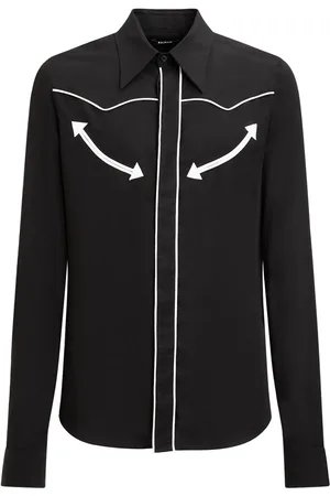 Balmain Chemise Western En Lyocell