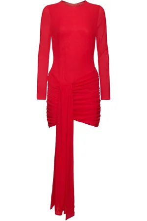 GIUSEPPE DI MORABITO Mini-robe Drapée En Soie Stretch