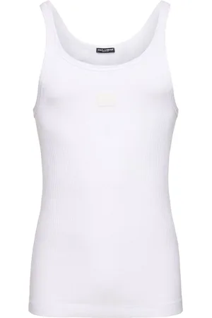 Dolce & Gabbana Débardeur En Jersey De Coton Nervuré