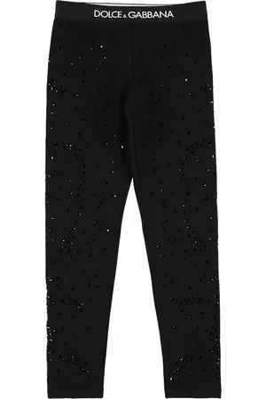Dolce & Gabbana Legging En Coton Embelli À Logo