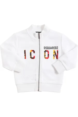 Dsquared2 Sweat-shirt Zippé En Coton Imprimé Logo