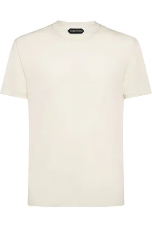 Tom Ford T-shirt En Coton Mélangé À Col Ras-du-cou