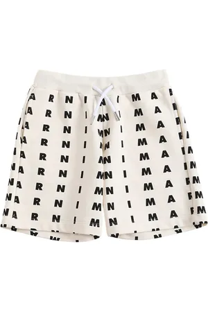 Marni Short En Coton Imprimé Logo
