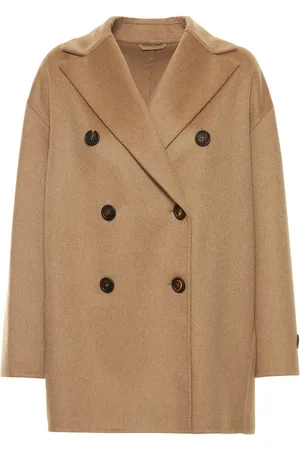 Brunello Cucinelli Manteau Court En Cachemire À Double Boutonnage