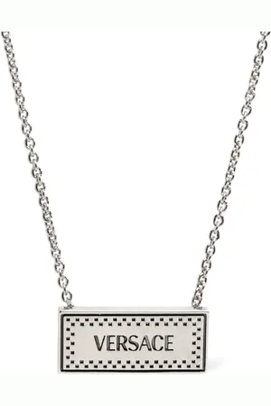 VERSACE Collier Avec Plaque Logo En Métal