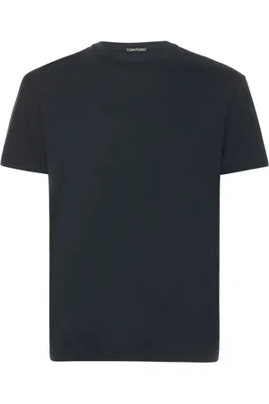 Tom Ford T-shirt En Coton Mélangé À Col Ras-du-cou