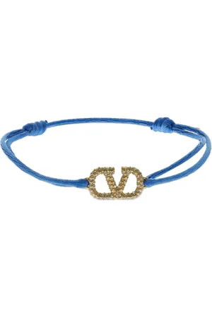 VALENTINO GARAVANI Bracelet Fin Réglable Avec Cristaux V Logo