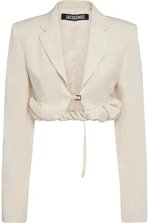 Jacquemus Veste En Lin Mélangé La Veste Croissant